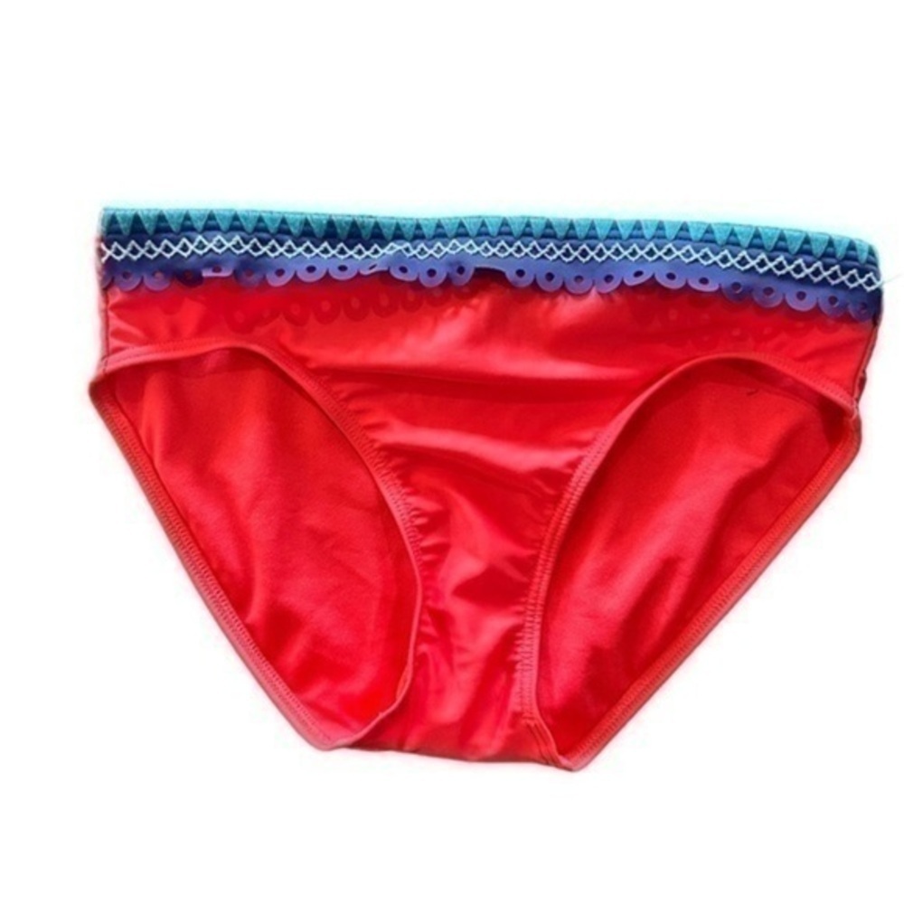 New Seekers Australia Bathing Suit Bikini Bottoms US 6 Coral Pink NWOT